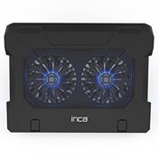 Resim Inca Inc-321 Ergonomik Çift Fanlı Sessiz Notebook Soğutucu (Siyah) 