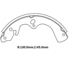 Resim Mazda B2200- Pıck Up- 90/97 Arka Fren Pabucu 130x45 Fmk 