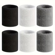 Resim 3 Çift Ter Emici Spor Bilekliği - Polyester Elyaf, Tenis, Basketbol, Koşu, Fitness, Egzersiz için Nem Emici Bileklik - Tek Kullanımlık Olmayan, Evrensel Uyum, Sınırsız Sezon 