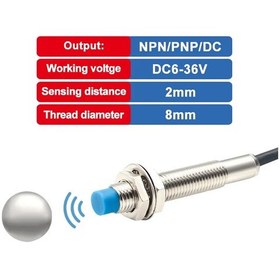 Resim Genel Markalar LJ8A3-2-Z/BX Endüktif 2mm Metal Algılayıcı Sensör NPN NO Temassız Proximity 3 Telli DC 6V-36V 