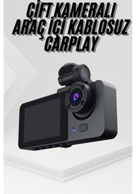 Resim 3 Kameralı 2 İnç 1080p Araç İçi Kamera Sürüş Kamerası Carplay - E 