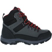 Resim Vaneda 1156 Bağcıklı Su Geçirmez Erkek Gri Deri - Nubuk Outdoor Dizaltı Kar Botu 