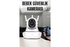 Resim Wifi Kamera Ev Kamerası Gece Görüşlü Kablosuz Bebek Izleme Kamerası Nemere 
