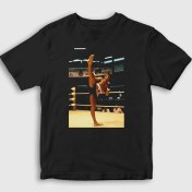 Resim Presmono Unisex Çocuk Siyah Kickboxer Film Jean Claude Van Damme T-Shirt 
