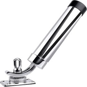 Resim Premium 360° Ayarlanabilir Balıkçılık Çubuğu Tutucu - Deniz Sınıfı 316 Paslanmaz Çelik Kauçuk Ekli, Güvenli Tekne/Yat Güvertesi Montajı için Kelepçeli Taban, Uygun, Balıkçılık Çubuğu Depolama 