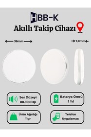 Resim HBB-K Tag Beyaz Ios & Android Uyumlu Airtag Akıllı Gps Takip Cihazı 