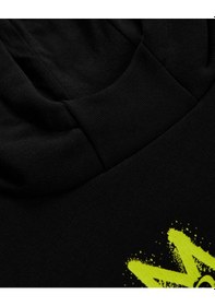 Resim Skechers B Heavy Weight Fleece Hoodie Sweatshirt Büyük Erkek Çocuk Siyah Sweatshirt Sk232184-001 Siyah 