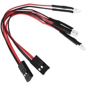 Resim 1/24 Rc Paletli Araba Eksenel Scx24 90081 Parçaları İçin 2 Adet 2 Led Işık 