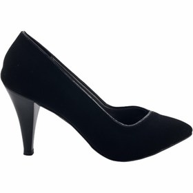 Resim Genel Markalar Siyah Velvet Stiletto 