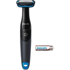 Resim Philips Shaverbody Pilli Unisex Islak Kuru Vücut Tıraş Makinesi, Siyah 