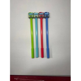 Resim Karakter Araba Başlıklı Jel Kalem - 4’lü Renkli Set 