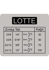 Resim Lotte Zımba Makinesi Arşiv Tipi Kollu 100 Yaprak Gri Lt326 N11.302 