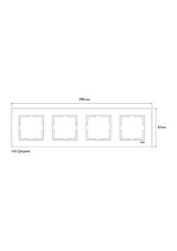 Resim Viko Karre Dörtlü Çerçeve - Beyaz 90960203 