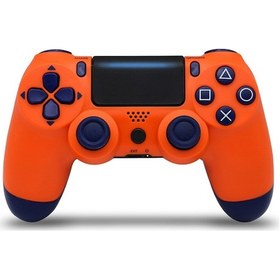 Resim Tenfowee Ps4 Kablosuz Oyun Kumandası - Şarj Edilebilir, Dokunmatik Pedli, Paylaşım Butonlu, Turuncu Renk 