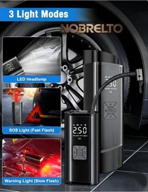 Resim Nobrelto Pro-air 150 Psı Dijital Ekranlı Şarjlı Hava Kompresörü - 