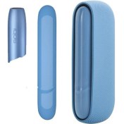 Resim Zigver 3 In 1 Durumda Iqos Uyumlu 3.0 Tam Koruyucu Kapak Yan Kapak Ile Üst Kapağı Kabuk Iqos Duo Mavi 