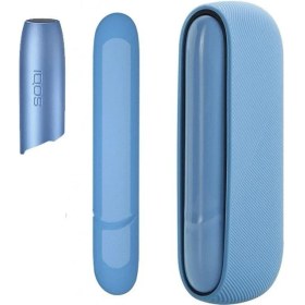 Resim Zigver 3 In 1 Durumda Iqos Uyumlu 3.0 Tam Koruyucu Kapak Yan Kapak Ile Üst Kapağı Kabuk Iqos Duo Mavi 