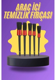 Resim 5 Parça Araç İçi Temizlik Fırçası Araç İçi-dışı Temizleme Fırça Seti Çok Renkli 