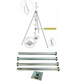 Resim Istabreeze Rüzgar Türbini Için 4 M 15 Kg Taşıma Direk Seti 