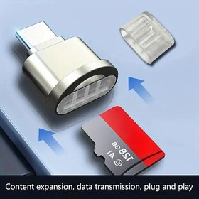 Resim USB-C'den Mikro SD/TF Kart Okuyucu ve OTG Desteği - Yüksek Hızlı Veri Aktarım Adaptörü için iPhone 15, Samsung Galaxy S23/S22, Huawei, Xiaomi ve Daha Fazlası, Mikro SD Karttan USB'ye Adaptör 