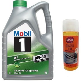 Resim Mobil 1 Esp 0W-30 Motor Yağı 5 L + Gojo Yazlık Camsuyu 