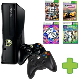 Resim Microsoft Xbox 360 - 2 Adet Kablosuz Kol - 250 GB Hafıza - 30 Oyun 