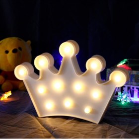 Resim Go İthalat 3D Dekoratif Pilli Kraliçe Tacı Model Led Masa ve Gece Lambası (784) 