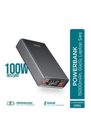 Resim Phixi Ultimate Up65 15000mah 100w Süper Hızlı Şarj Cihazı - Laptop Şarj Edebilir Powerbank - 2 Usb 