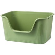 Resim Homyl Yüksek Taraflı Kedi Kumu Kutuları Kolay Yeşil-s 