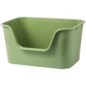 Resim Homyl Yüksek Taraflı Kedi Kumu Kutuları Kolay Yeşil-s 