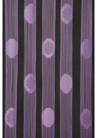Resim Küçük Puanlı Model Lila Renk Hazır Ip Perde 300x270 Cm 
