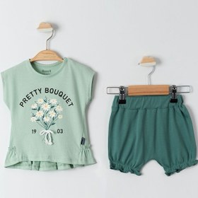 Resim Miniworld Kız Bebek Takım 6-18 Ay Açık Haki Açık Haki 