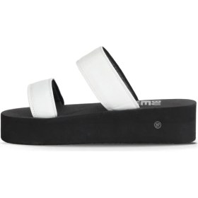 Resim Bueno Shoes Beyaz Sedefli-Paris Kadın Dolgu Topuklu Terlik 26WT752750 26WT752750 