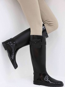 Resim Ccway Kadın Cepli Binici Yağmur Çizmesi SİYAH 