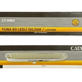 Resim Cata CT-9960 Tuna 60 Ledli Şarjlı Işıldak 