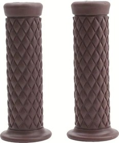 Resim Tongdashop 22mm 7/8" Evrensel Kaymaz Motosiklet Gidon Tutacağı Kafe Rengi Retro Kapak 