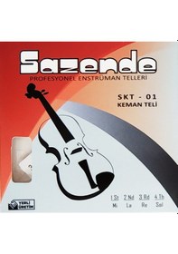 Resim Sazende Skt-01 Keman Teli - Takım Tel - Krom Sargı 