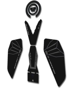 Resim Yamaha Mt-07 2025 Uyumlu Tankpad Seti Turkuaz Gri 