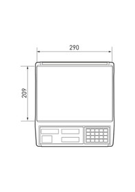 Resim Cas Er Jr 15kg Lcd Ekran Boyunsuz Hesaplamalı Terazi 