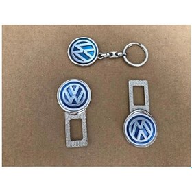 Resim Volkswagen Uyumlu Ses Susturucu Metal Toka 1 Çift Ve 1 Adet Anaht 