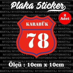 Resim 78 Karabük İl Şehir Plaka Sticker Futbol Spor Kulüb 