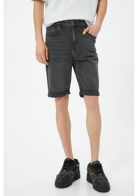 Resim Koton Kot Şort Slim Fit 5 Cepli Düğmeli 001 