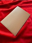 Resim ATTA PAZARLAMA Kahverengi Deri Baskı Dikişli Ruhsat Kabı,kılıfı, Ruhsatlık, Cüzdan 