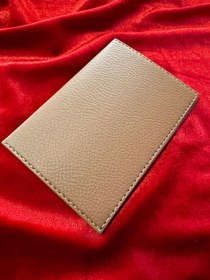 Resim ATTA PAZARLAMA Kahverengi Deri Baskı Dikişli Ruhsat Kabı,kılıfı, Ruhsatlık, Cüzdan 