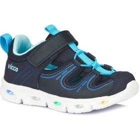 Resim Vicco Yuki 332.X21Y.203 Erkek Çocuk Işıklı Sandalet Lacivert 22-3 