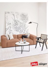 Resim Mode Soft Ikili Kanepe Koltuk 2 Modül 33 Tarçın Keten Kumaş 