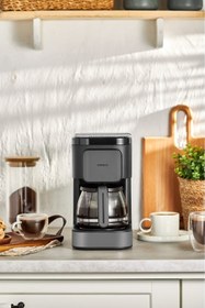 Resim Karaca Just Coffee Aroma 2 in 1 Filtre Kahve Makinesi Space Gray 