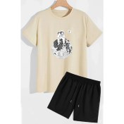 Resim Trendypassion Uzay Temalı Şort T-Shirt Eşofman Takımı 