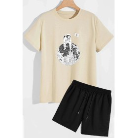 Resim Trendypassion Uzay Temalı Şort T-Shirt Eşofman Takımı 