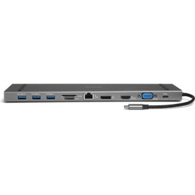 Resim Genel Markalar Usb 3.1 1 Type C 11 In 1 Eth-usb-c Pd-hdmi-disp Port-vga-tf Sd Kart -3xusb 3.0-hub Dk-ac-u31x45 